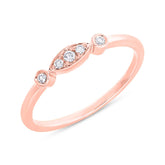 0.06ct 14k Rose Gold Diamond Lady's Ring